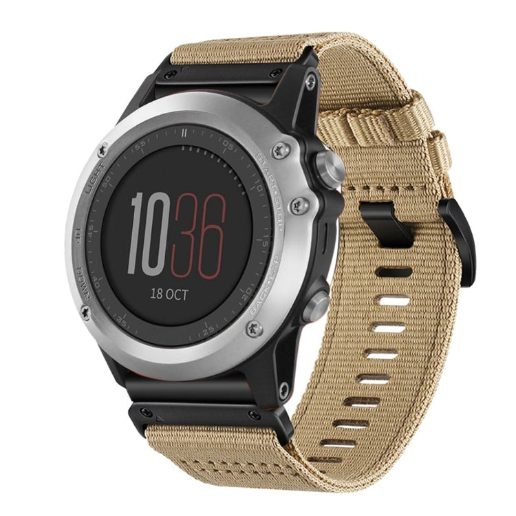 For Garmin Fenix 3 / Fenix 3 HR Nylon Canvas Quick Release 26mm Watch Band