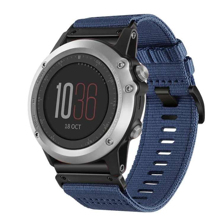 For Garmin Fenix 3 / Fenix 3 HR Nylon Canvas Quick Release 26mm Watch Band