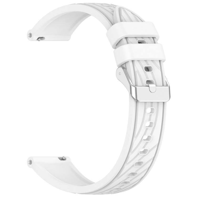 For Samsung Galaxy Watch 7 40mm Stripe Texture Silicone 20mm Watch Band