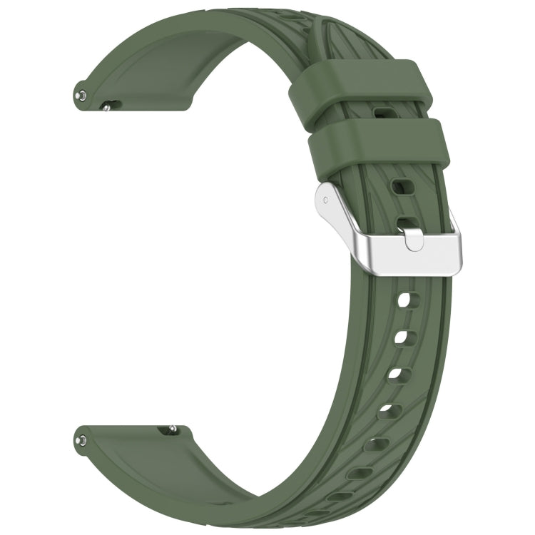 For Samsung Galaxy Watch5 Pro Golf Edition Stripe Texture Silicone 20mm Watch Band