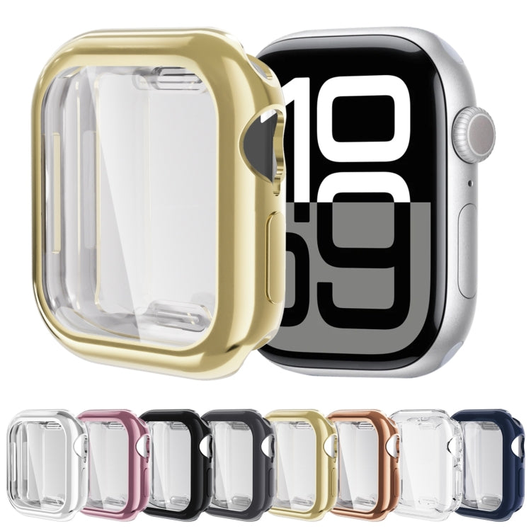For Apple Watch Series 11 / 10 46mm Full Coverage TPU Electroplated Watch Case