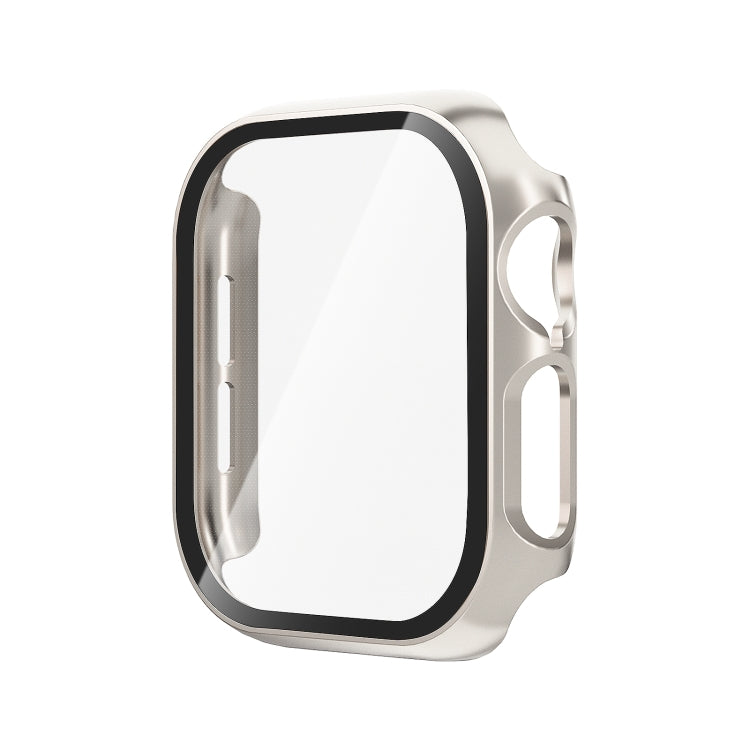 For Apple Watch Series 11 / 10 46mm Tempered Glass Film Integrated PC Watch Case