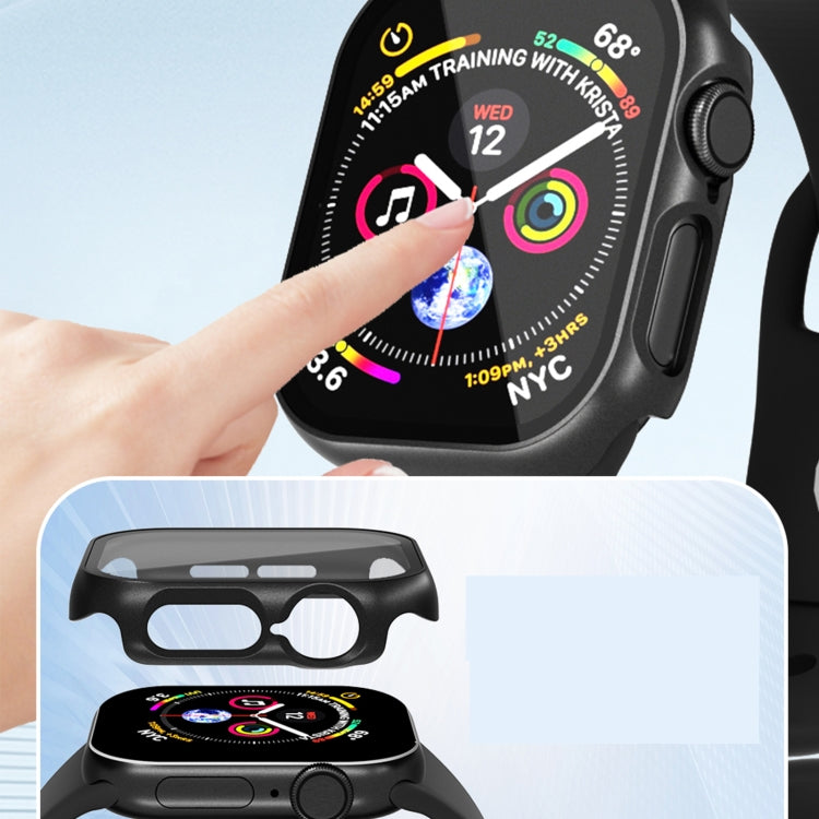 For Apple Watch Series 11 / 10 46mm Tempered Glass Film Integrated PC Watch Case