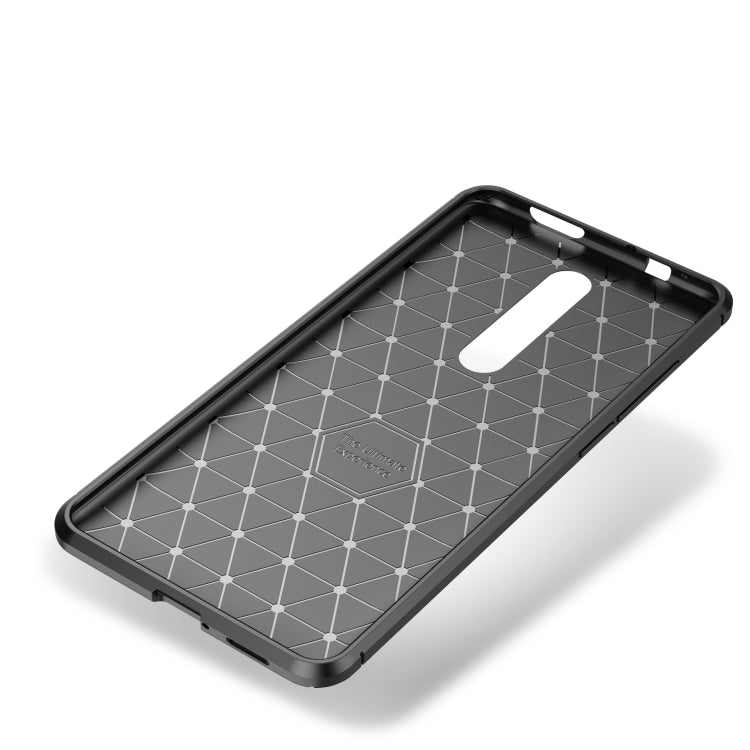 Carbon Fiber Texture Shockproof TPU Case for Xiaomi Redmi K20 / K20 Pro(Brown)