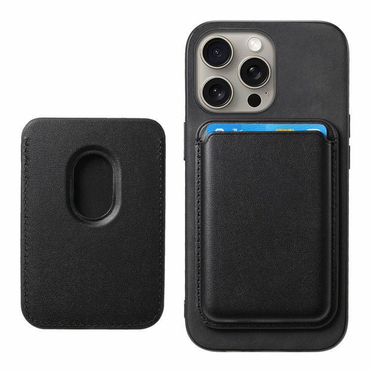 For iPhone 16 Pro Max Retro Magsafe Card Bag PU Back Cover Phone Case
