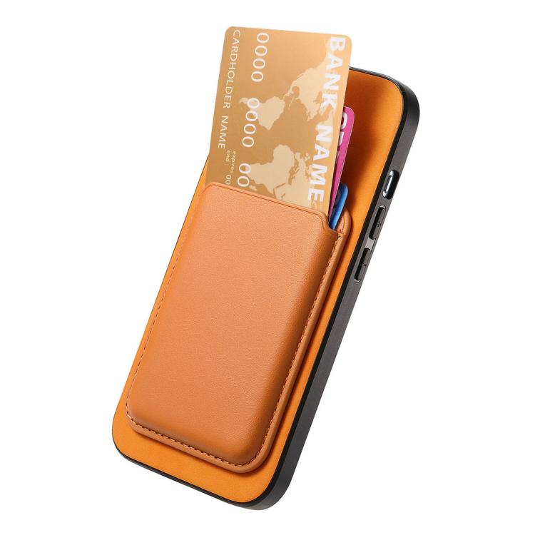 For iPhone 17e / 16e Retro Magsafe Card Bag PU Back Cover Phone Case