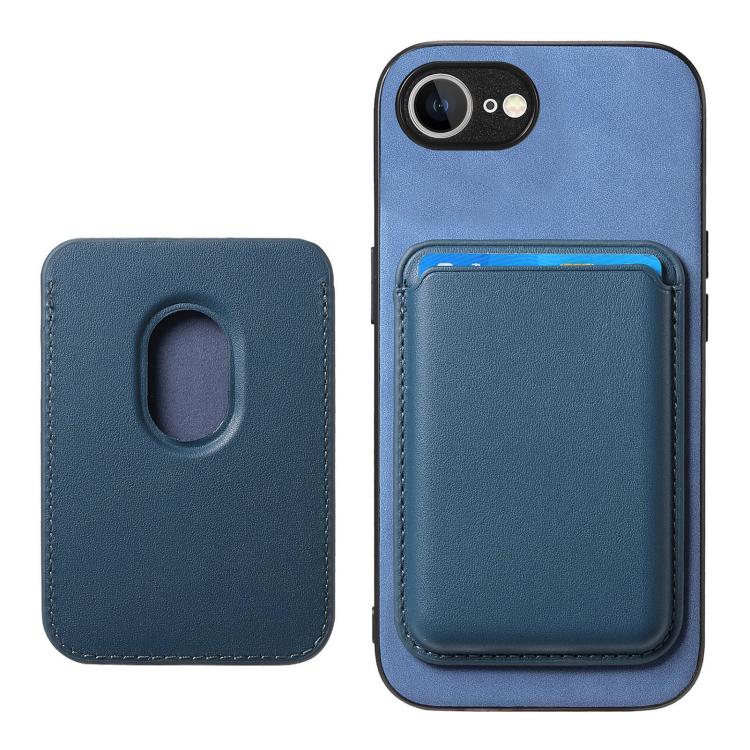 For iPhone 17e / 16e Retro Magsafe Card Bag PU Back Cover Phone Case