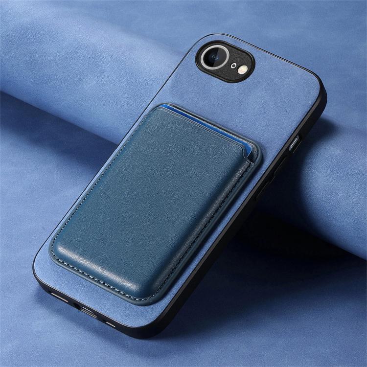 For iPhone 17e / 16e Retro Magsafe Card Bag PU Back Cover Phone Case