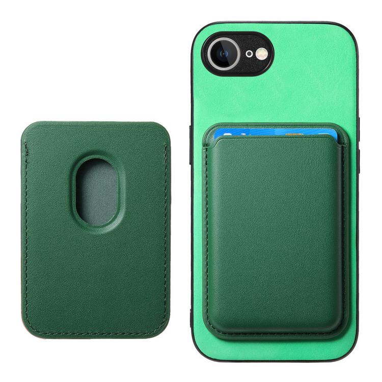 For iPhone 17e / 16e Retro Magsafe Card Bag PU Back Cover Phone Case