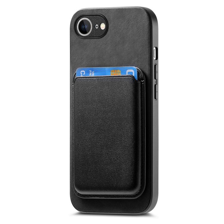For iPhone 17e / 16e Retro Magsafe Card Bag PU Back Cover Phone Case