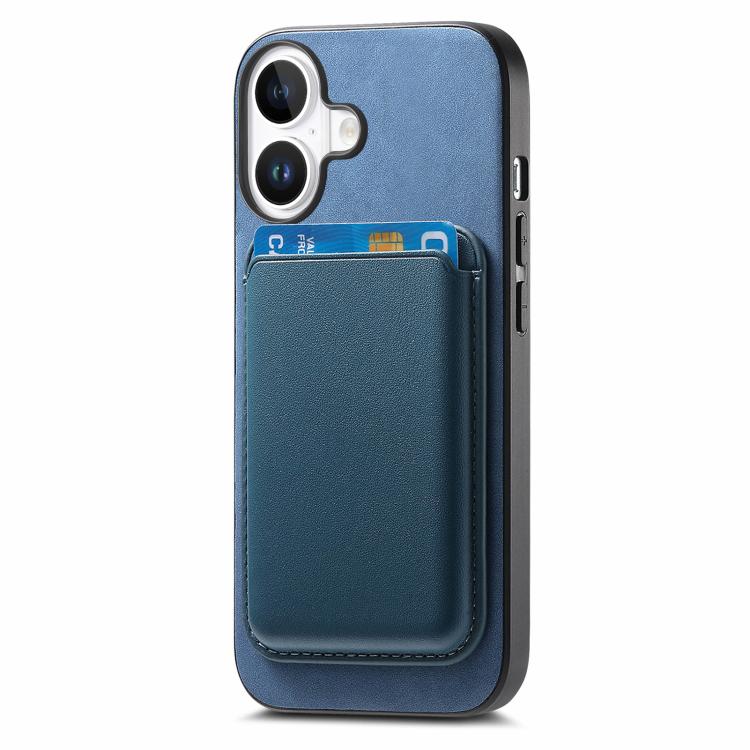 For iPhone 17 Retro Magsafe Card Bag PU Back Cover Phone Case