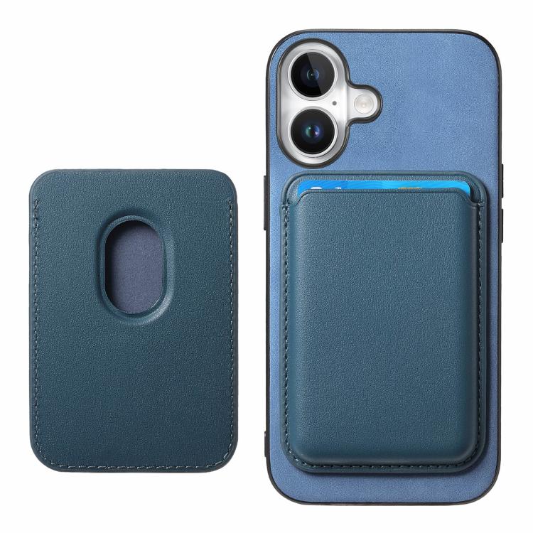 For iPhone 17 Retro Magsafe Card Bag PU Back Cover Phone Case