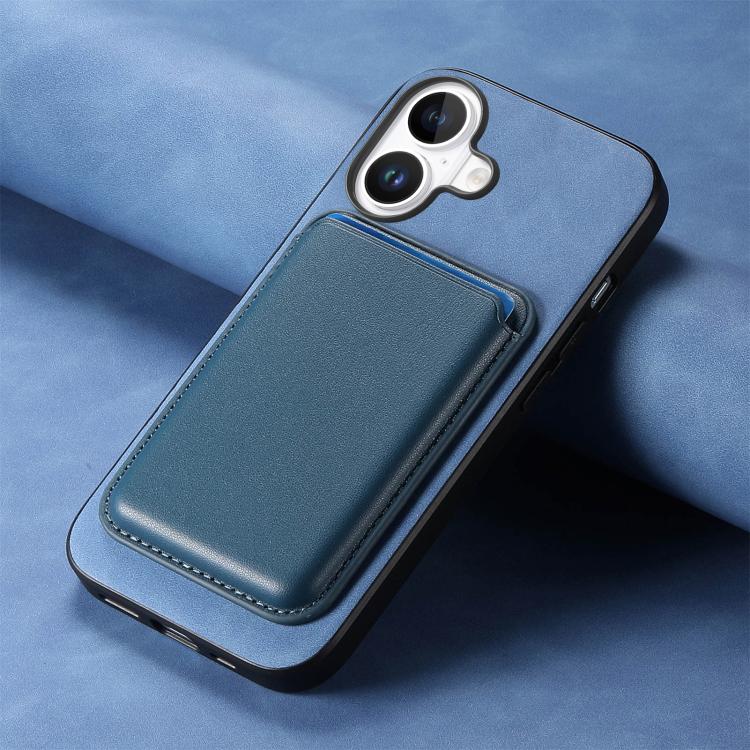 For iPhone 17 Retro Magsafe Card Bag PU Back Cover Phone Case
