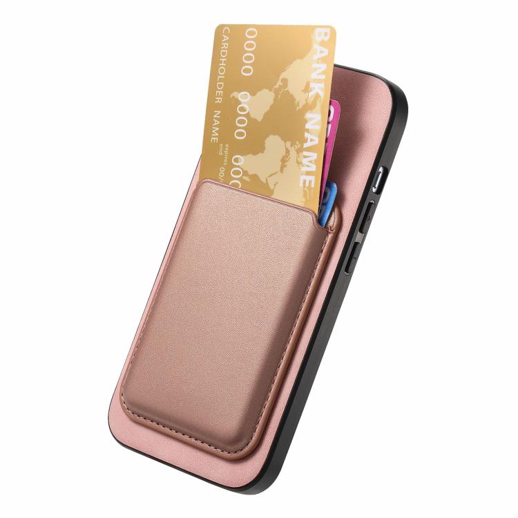 For iPhone 17 Retro Magsafe Card Bag PU Back Cover Phone Case