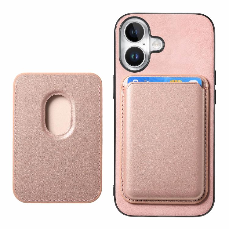 For iPhone 17 Retro Magsafe Card Bag PU Back Cover Phone Case