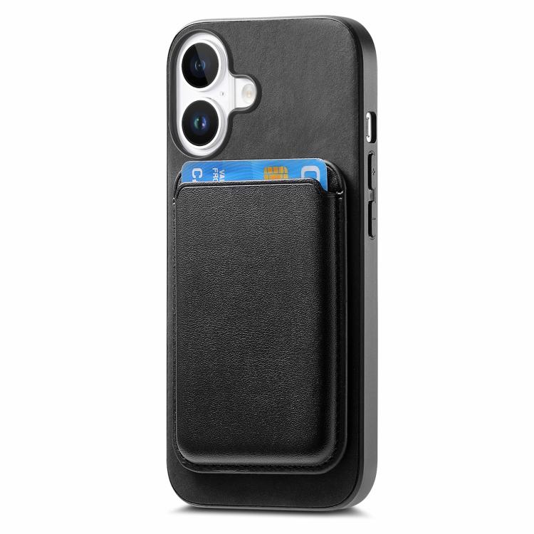 For iPhone 17 Retro Magsafe Card Bag PU Back Cover Phone Case