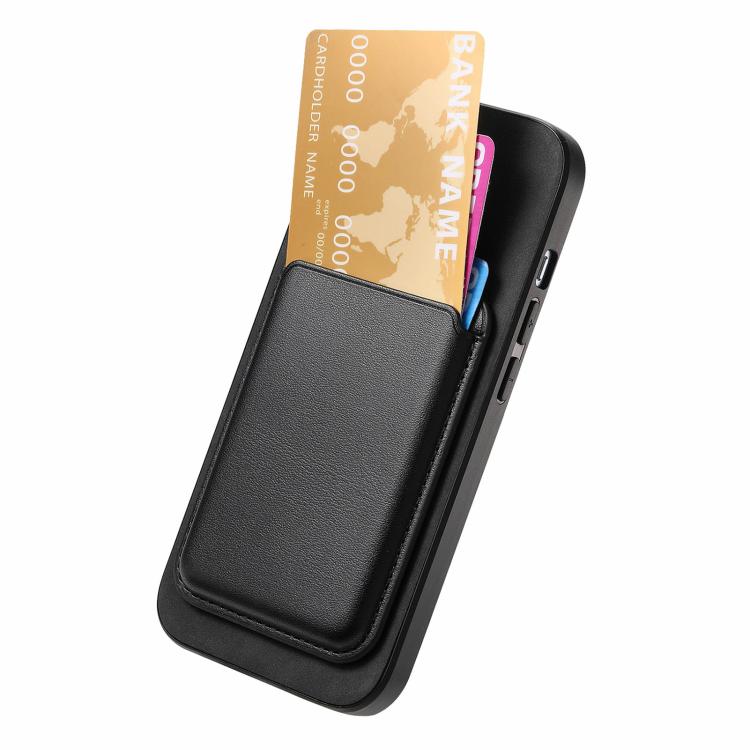 For iPhone 17 Retro Magsafe Card Bag PU Back Cover Phone Case