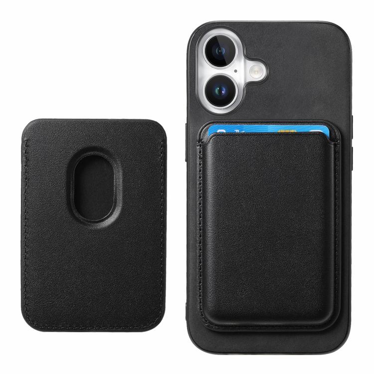 For iPhone 17 Retro Magsafe Card Bag PU Back Cover Phone Case