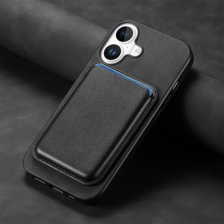 For iPhone 17 Retro Magsafe Card Bag PU Back Cover Phone Case