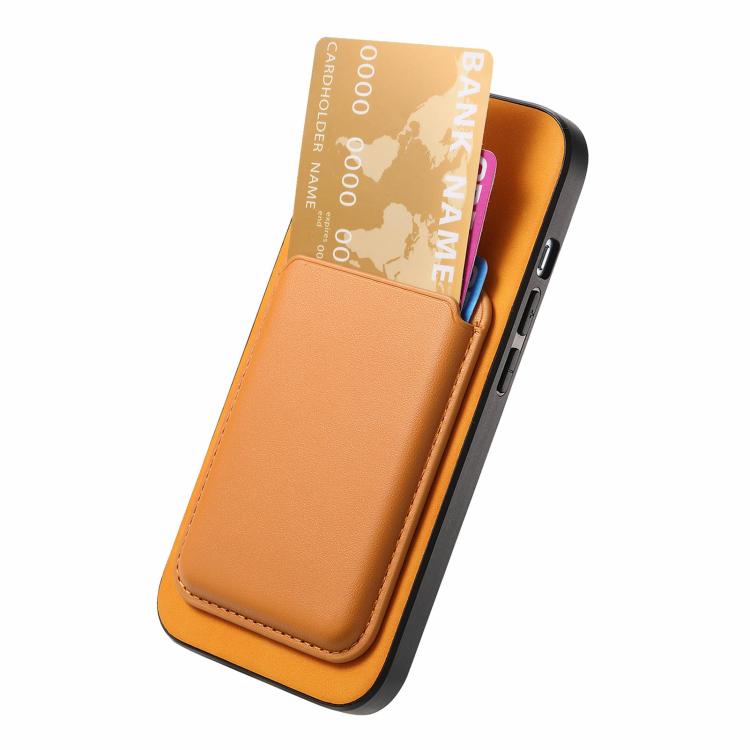 For iPhone Air Retro Magsafe Card Bag PU Back Cover Phone Case