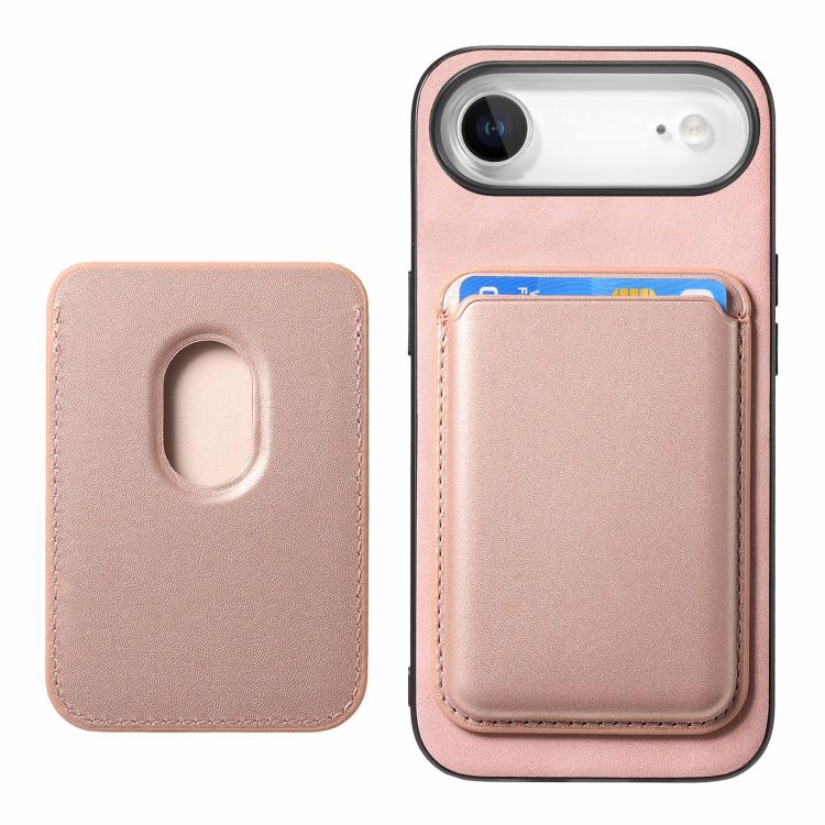 For iPhone Air Retro Magsafe Card Bag PU Back Cover Phone Case