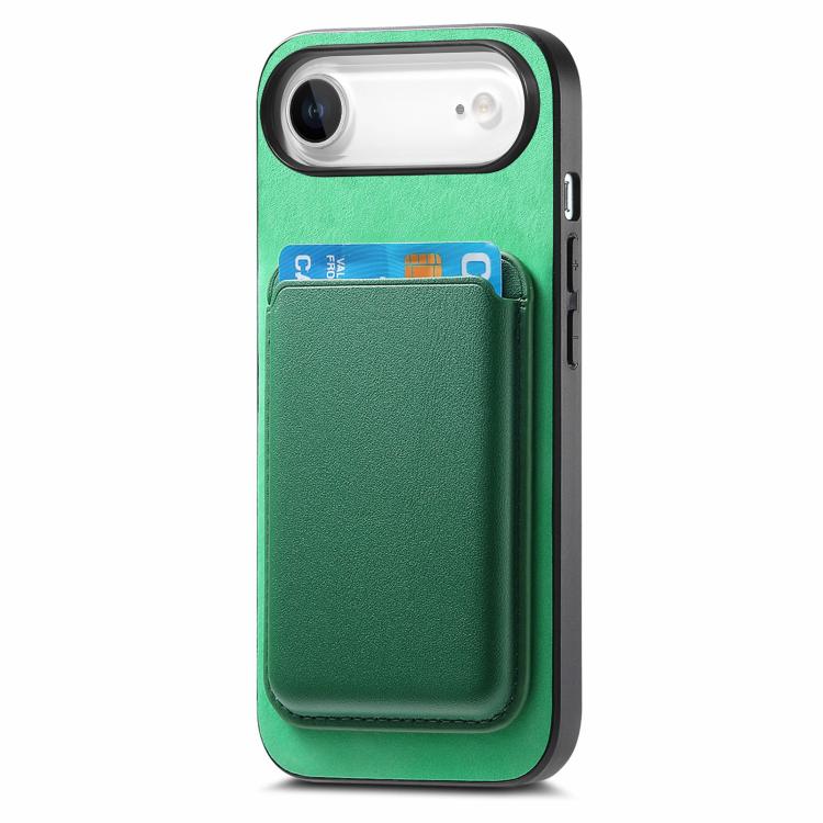 For iPhone Air Retro Magsafe Card Bag PU Back Cover Phone Case