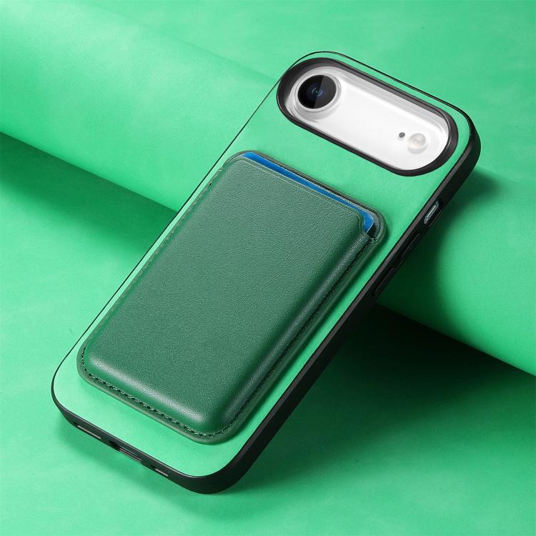 For iPhone Air Retro Magsafe Card Bag PU Back Cover Phone Case
