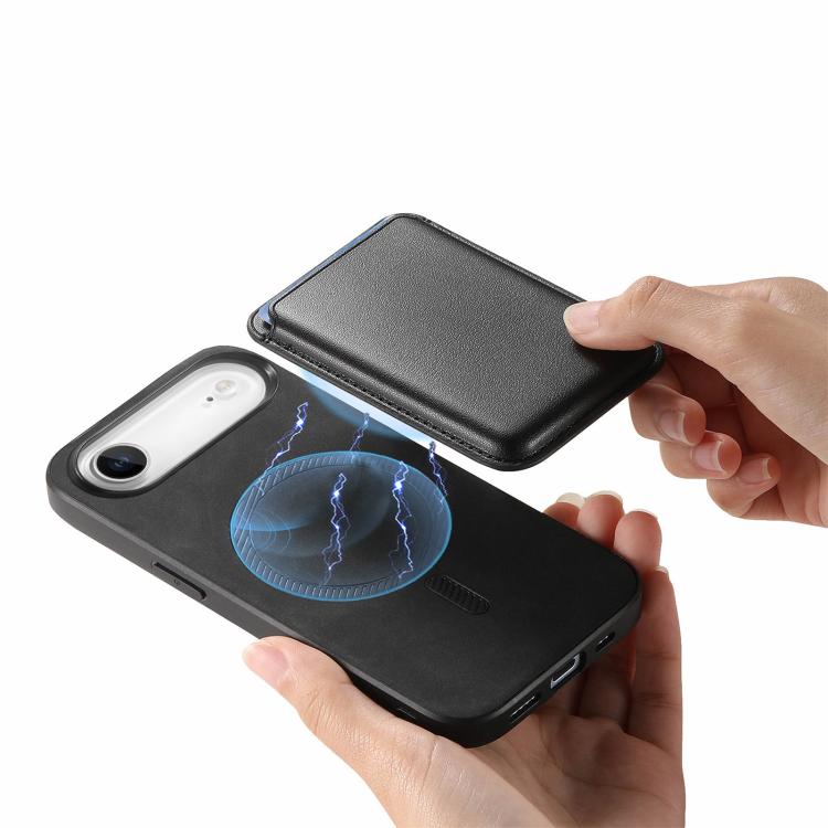 For iPhone Air Retro Magsafe Card Bag PU Back Cover Phone Case