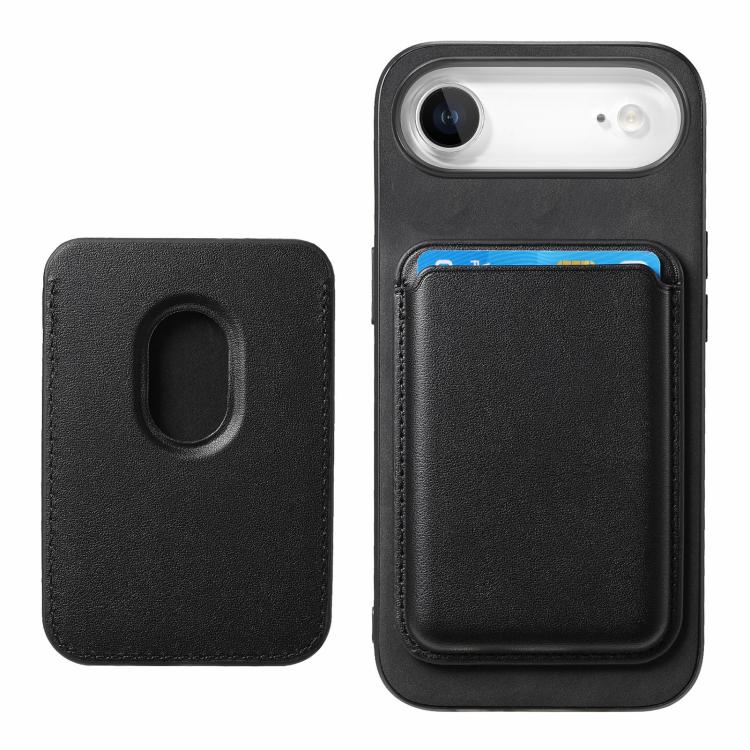 For iPhone Air Retro Magsafe Card Bag PU Back Cover Phone Case