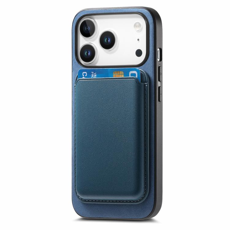 For iPhone 17 Pro Retro Magsafe Card Bag PU Back Cover Phone Case