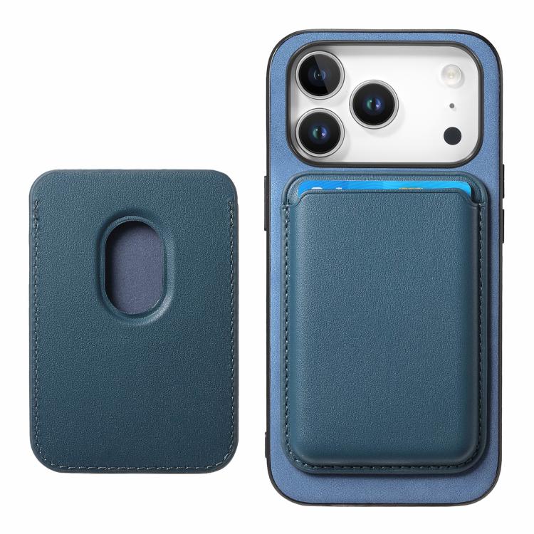 For iPhone 17 Pro Retro Magsafe Card Bag PU Back Cover Phone Case