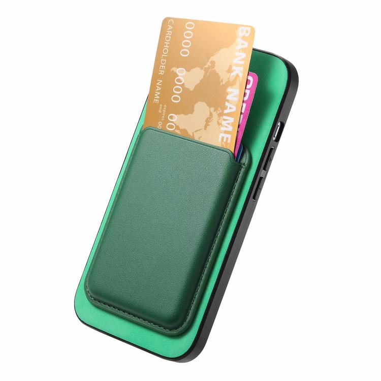 For iPhone 17 Pro Retro Magsafe Card Bag PU Back Cover Phone Case