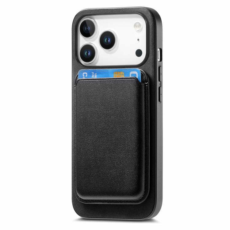 For iPhone 17 Pro Retro Magsafe Card Bag PU Back Cover Phone Case