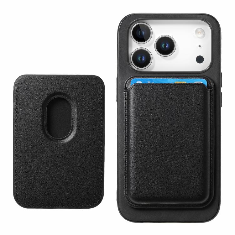 For iPhone 17 Pro Retro Magsafe Card Bag PU Back Cover Phone Case