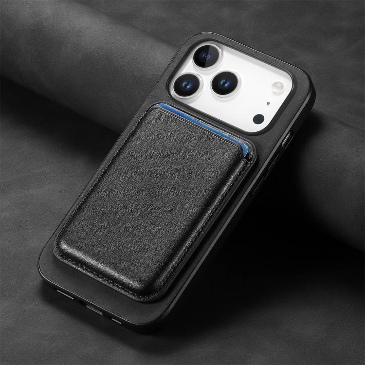 For iPhone 17 Pro Retro Magsafe Card Bag PU Back Cover Phone Case