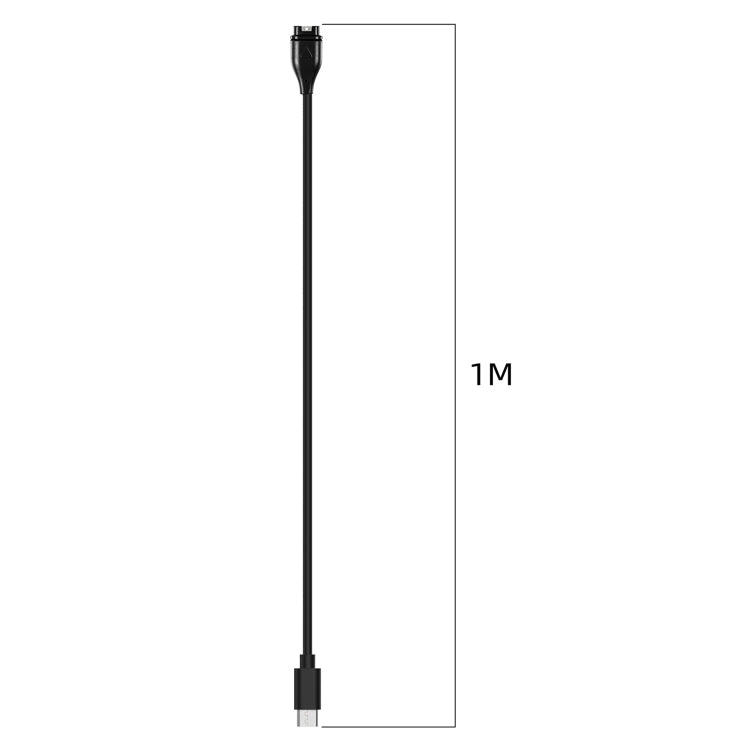For Garmin Fenix 8 AMOLED / Vivoactive 6 USB-C / Type-C Interface Smart Watch Charging Cable, Length: 1m - black