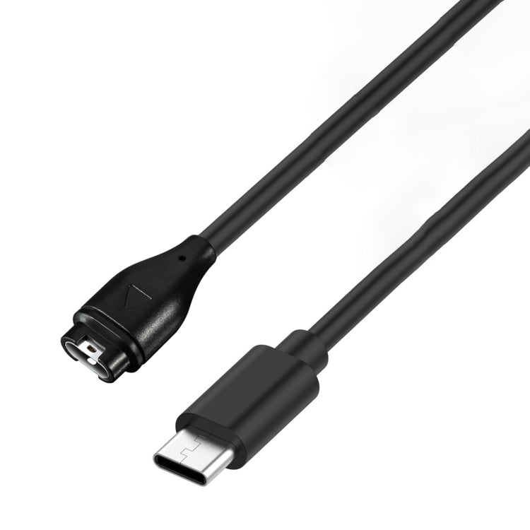 For Garmin Fenix 8 AMOLED / Vivoactive 6 USB-C / Type-C Interface Smart Watch Charging Cable, Length: 1m - black
