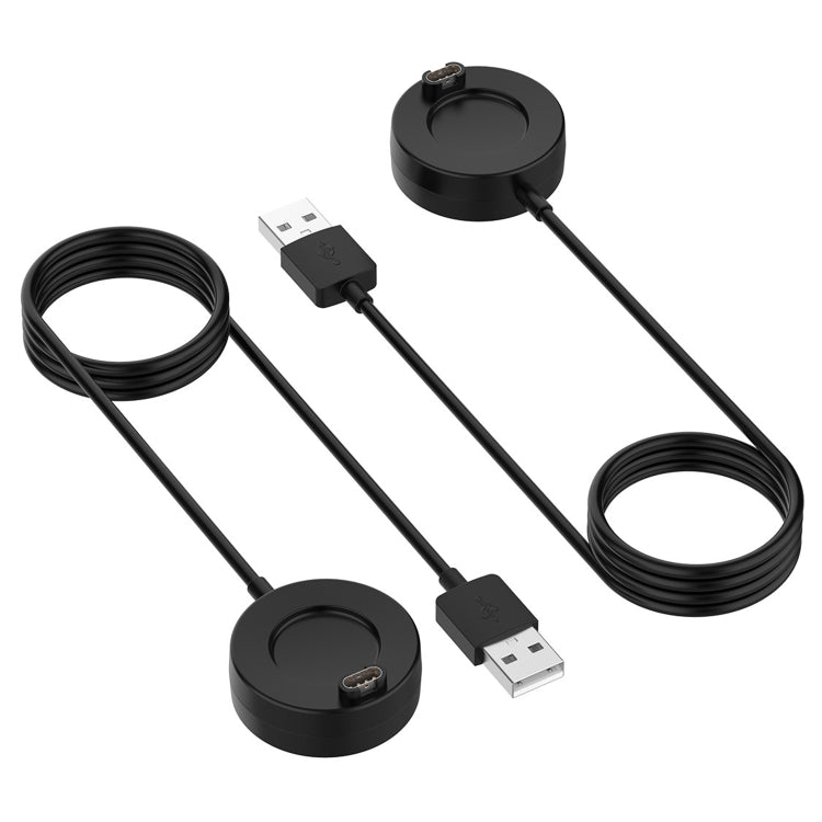 For Garmin Fenix 8 AMOLED / Vivoactive 6 USB Interface Disc Base Smart Watch Charging Cable, Length: 1m - Black
