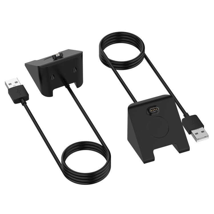 For Garmin Fenix 8 AMOLED USB Interface Vertical Watch Charger, Length: 1m - Black