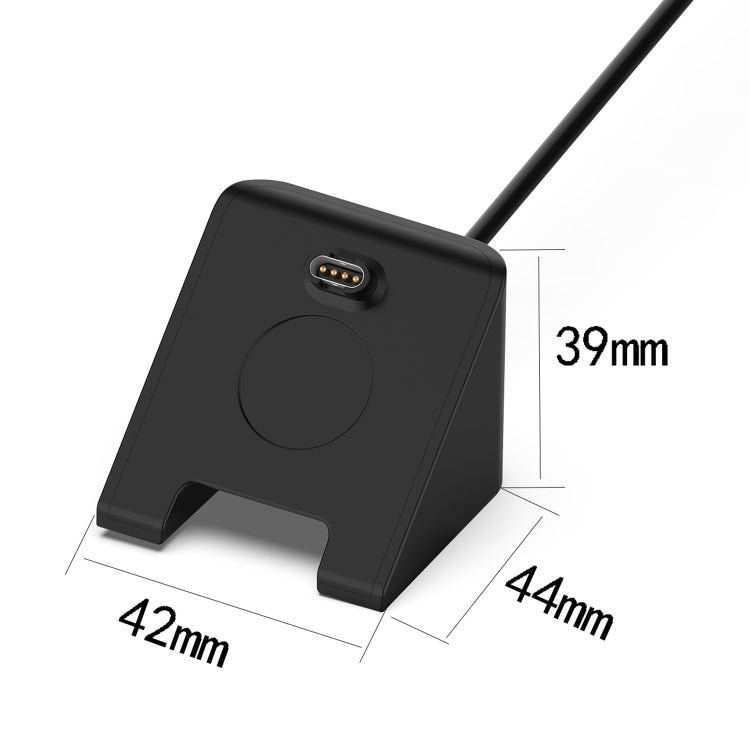 For Garmin Fenix 8 AMOLED USB Interface Vertical Watch Charger, Length: 1m - Black