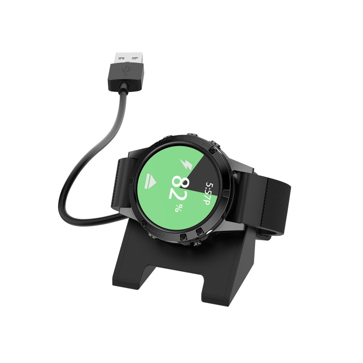 For Garmin Fenix 8 AMOLED USB Interface Vertical Watch Charger, Length: 1m - Black