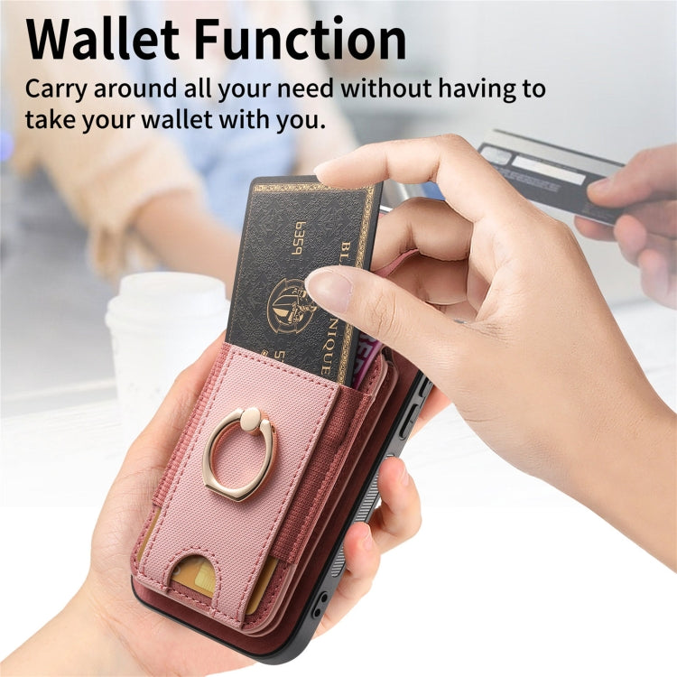 For iPhone 16 Pro Retro Splitable Magnetic Stand Card Bag Leather Phone Case