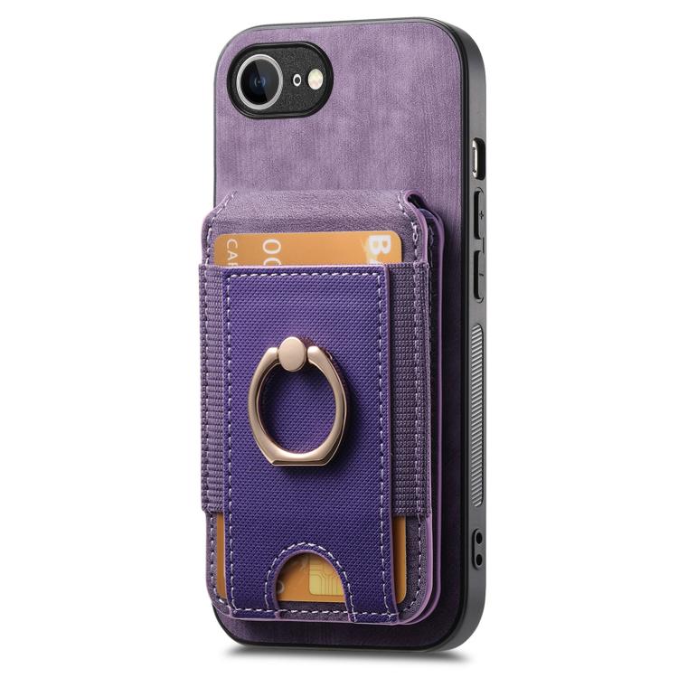 For iPhone 17e / 16e Retro Splitable Magnetic Stand Card Bag Leather Phone Case