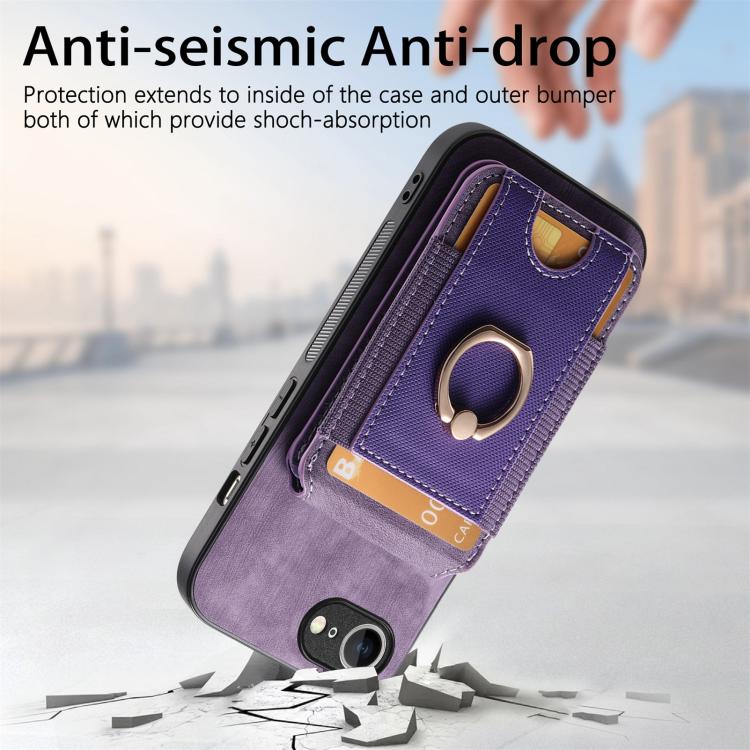 For iPhone 17e / 16e Retro Splitable Magnetic Stand Card Bag Leather Phone Case
