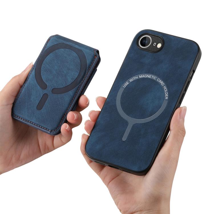 For iPhone 17e / 16e Retro Splitable Magnetic Stand Card Bag Leather Phone Case