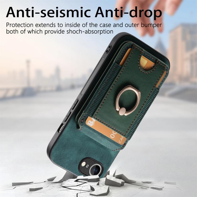 For iPhone 17e / 16e Retro Splitable Magnetic Stand Card Bag Leather Phone Case