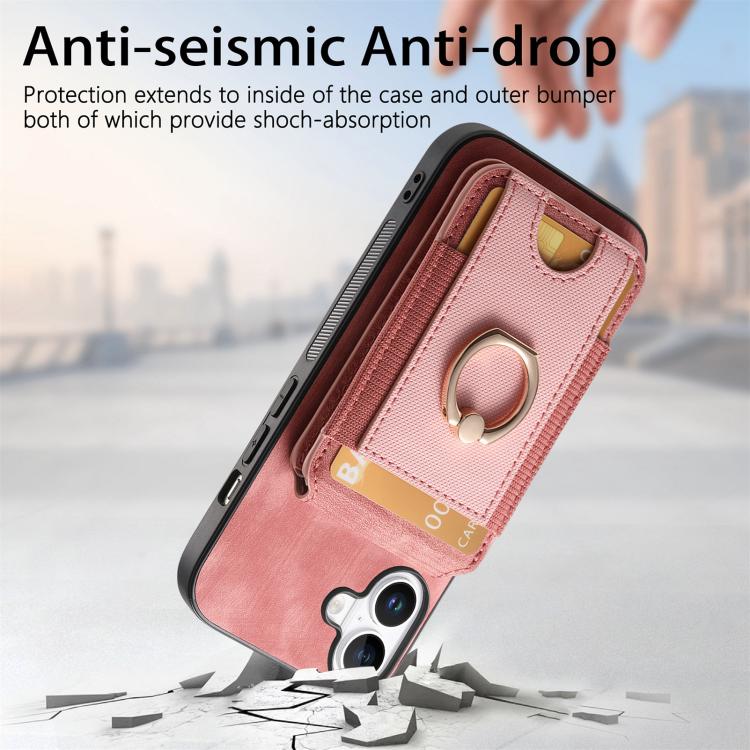 For iPhone 17 Retro Splitable Magnetic Stand Card Bag Leather Phone Case
