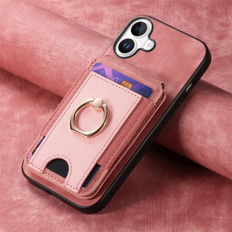 For iPhone 17 Retro Splitable Magnetic Stand Card Bag Leather Phone Case