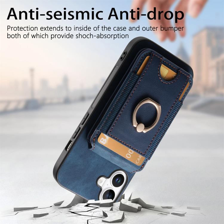 For iPhone 17 Retro Splitable Magnetic Stand Card Bag Leather Phone Case