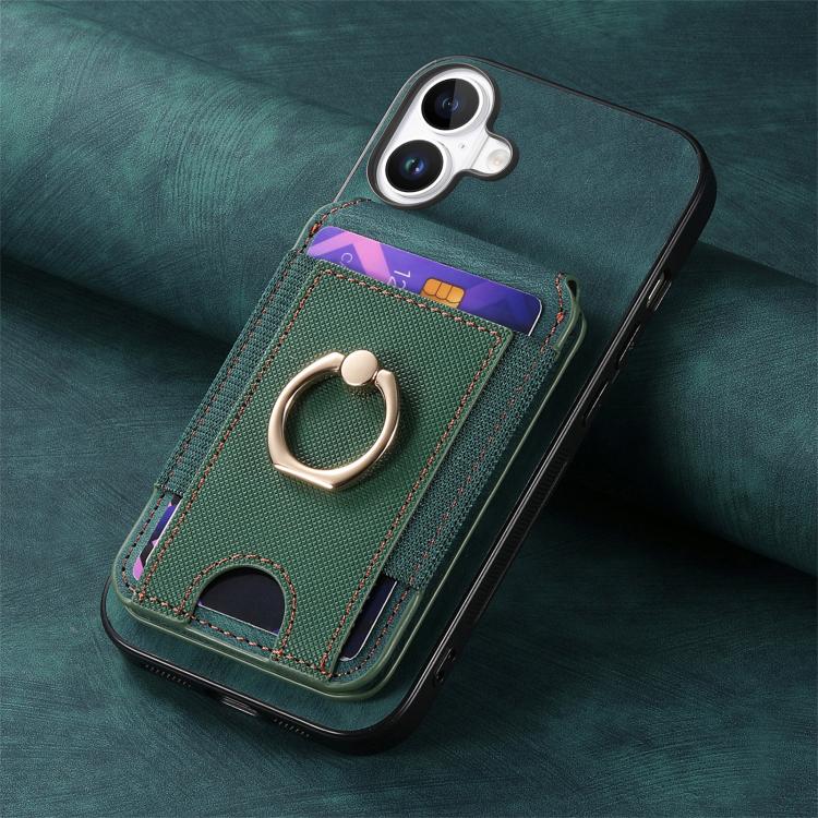 For iPhone 17 Retro Splitable Magnetic Stand Card Bag Leather Phone Case